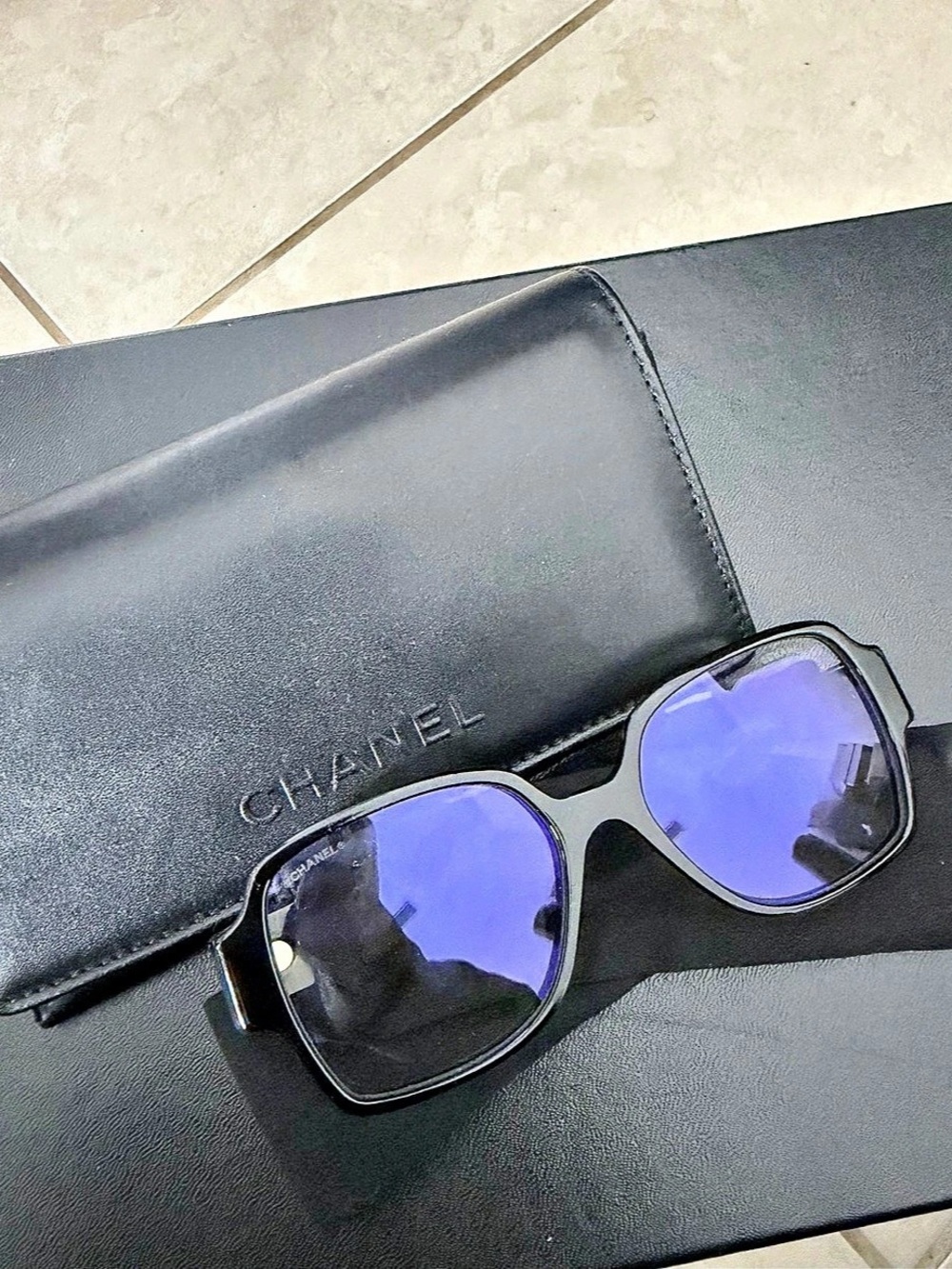 Chane Square blue light glasses